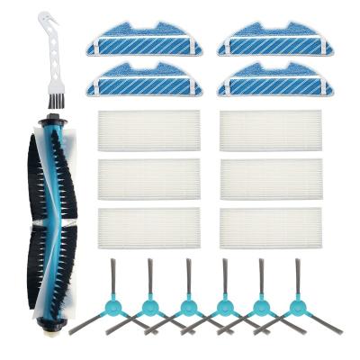 China Washable and Reusable Replacement Kit For Cecotec Conga 1290 1390 Robotic Vacuum Cleaner Spare Parts Hepa Filter Brush Broom Pad Roller Side Brush for sale