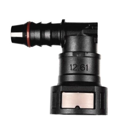 China New Custom Plastic Flexible Hose Connector Automotive Fuel Elbow System Hose Tube Pipe Connector Pump Connector for sale