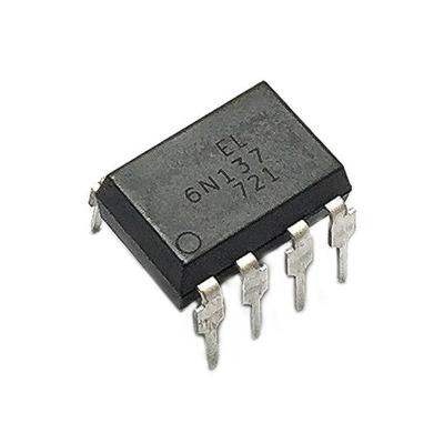 China 6N137 IC 6N137 Optocouplers 10Mbd DIP8 High Speed Power Led Driver IC Chip 6N137 for sale