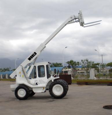 Cina Joystick Hydraulic Telescopic Forklift Hydraulic Brakes Steering Type in vendita
