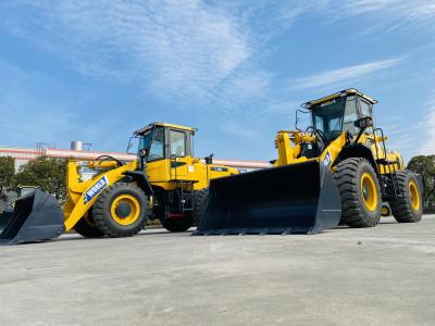 China Cummins- of Weichai-motor voorste laadmachine met 9600 kg bedrijfsgewicht Te koop