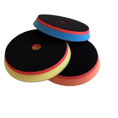 China Suitable For DA Foam Auto Polish Pads Buffing Wheels Pads Pads Car Polishing Sponge 7 Pads - Inch Black Yellow Orange Blue for sale