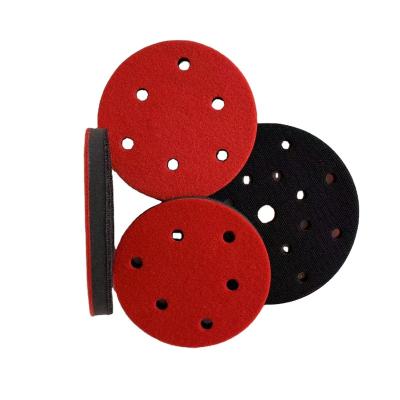 China 5 Inch Sponge Pneumatic Dry Pad Main Body Mill Dry Grinding Pad 6 Inch Grinder Tray Self-adhesive Pad Pad for sale