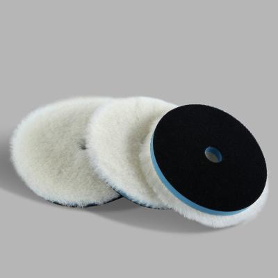 China 5 Inch Wool Car Polishing Polishing Pads Japanese Long Disc Car Polishing Polishing Pads for sale