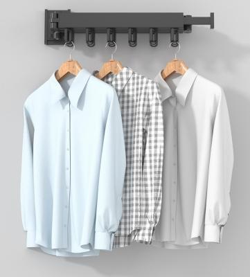 China 2021 Low MOQ Family Retractable Coil High Quality Durable Bathroom Magic Drying Balcony Rack Rope Hanger for sale