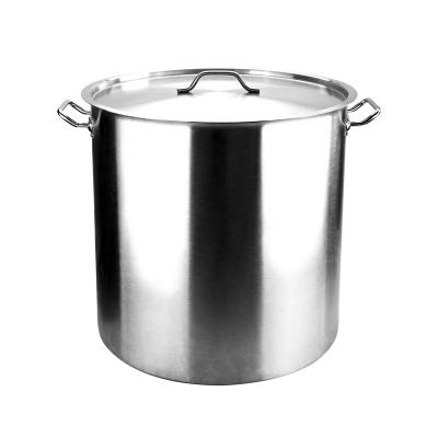 China Sustainable Factory Commercial Stainless Steel Stockpot Cooking Pots Cookware Soup Bucket Stock Pot for sale