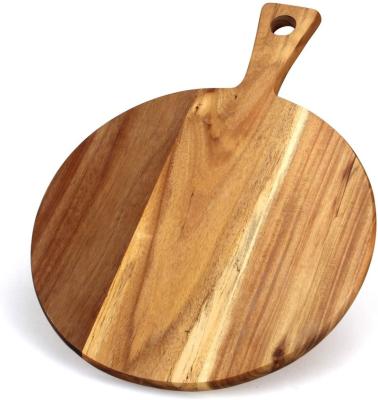 China Best Sustainable Acacia Wood Cutting Board With Handle Wood Chopper for sale