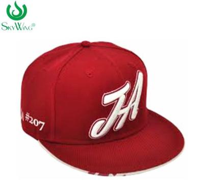 China 3D Embroidery Lightweight Flat Peak Golf Caps Soft Visor Unique Design for sale