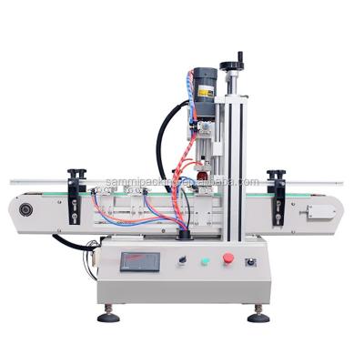 China Máquina de fecho de garrafas semiautomática de aço inoxidável Tipo de escritório à venda