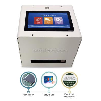 China Plastic Bag Bottle Desktop Static Manual Mfg Exp Digital Bar QR Date Code Printer Inkjet Expiry Date Batch Coder Te koop