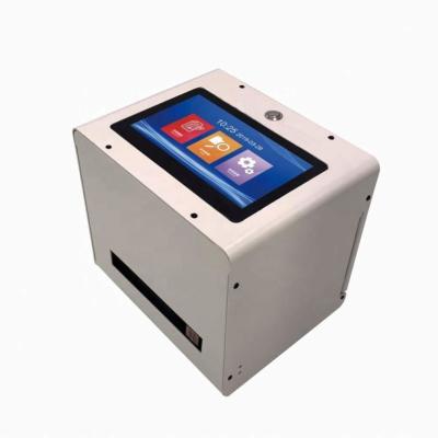 China Desktop static inkjet printer for pet bottle /plastic bag printing machine Te koop