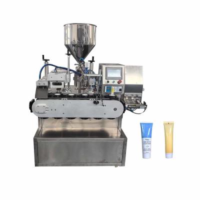 中国 化粧品 クリーム 油膏 プラスチック 柔らかいチューブ ホース フィルラー シーラー 充填 シーリング 機械 販売のため
