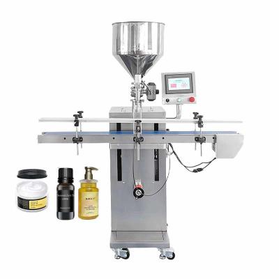 China High Quality Automatic Vertical Paste Filling Machine Cream Hot Sauce Ketchup Filling Machine with Conveyor and Touch Screen for sale