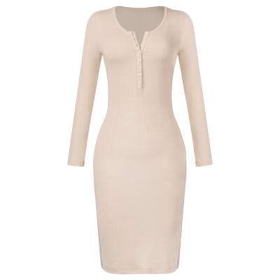 China Wholesale Anti-Static Casual Clothing Undefined Long Sheath Tight Wrap Hip Slits Dress Women's Lady Elegant Clothes for sale