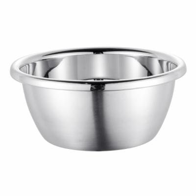 China Sustainable custom logo Utensil Soup Deep Basin Rice Bowl Various Sizes Stainless Steel metal Basin for sale