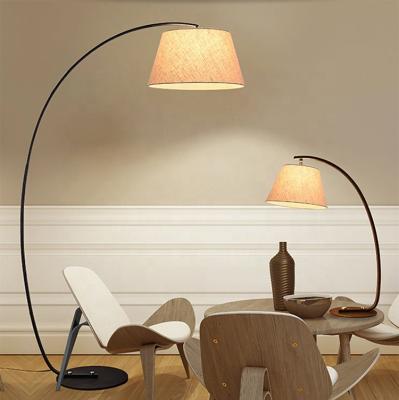 China Modern Curved Steel Corner Position Floor Lamp Light For Living Room for sale