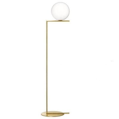 China Hotel Project Ball Floor Lamp White Floor Lamp Indoor Gold Indoor Home Decor Floor Lamp for sale