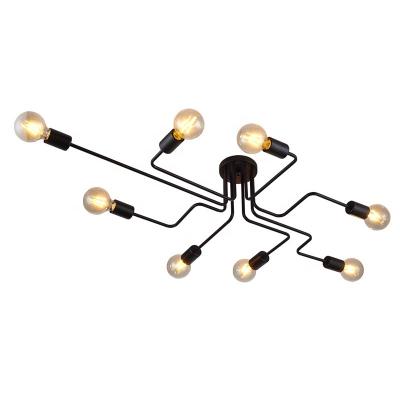 China Residential Industrial Black Metal Ceiling Bulb Searchlighting Lamp for sale