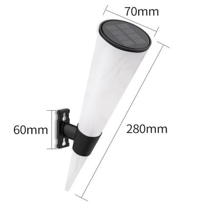 China Daylight Solar LED Taper Lamp for Courtyard Modern Design Outdoor Lighting Waterproof for sale