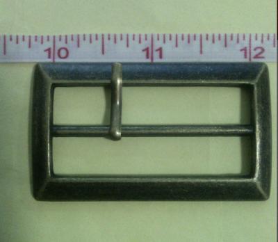 China Plating Gunmetal Square Cloth Belt Buckle , jeans bag zinc military buckles for sale