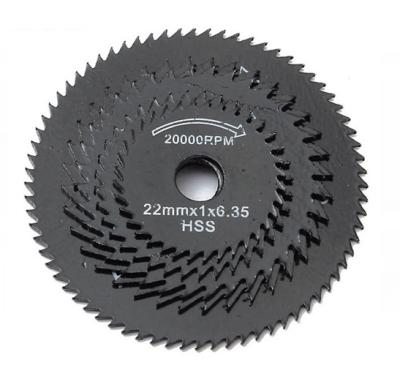 China . High Speed Smooth Straight Edge 7pcs HSS Mini Circular Saw Blades Cutting Disc Extension Rod For Wood Plastic Aluminum for sale