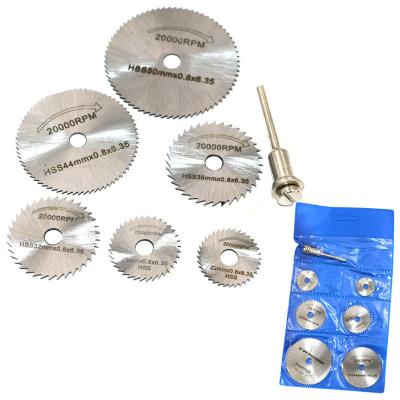 China The HSS Rotary Tool Woodworking Circular. High Speed Straight Soft Edge Saw Blades Kit Set Fits Dremel 1/8