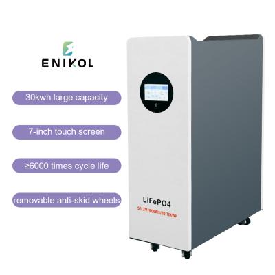 Cina Alta capacità 30kwh Immagazzinamento di energia 48V Batteria solare di litio 51.2v 600ah Batteria Lifepo4 in vendita