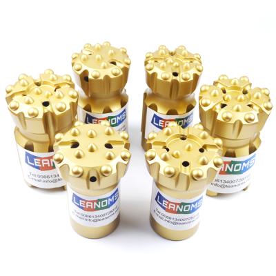 China Construction works LEANOMS R38 T38 64mm Retract Button Bit For Blow Mining for sale