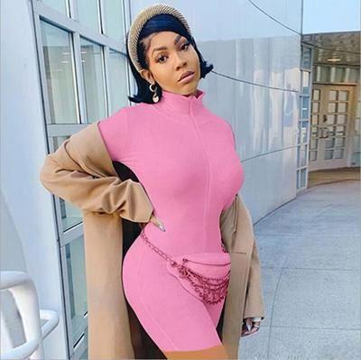 China 2021 Summer QUICK DRY Short Overalls Letter Embroidery Bodycon Lucky One Piece Women Romper Short Overalls for sale