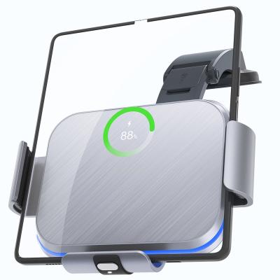 China Design for Phones 15W Qi Car Wireless Charger Auto Fastener Dual Coil Air Vent Phones KC S8 Fold Screen Phones for Samsung Galaxy Fold3 for sale