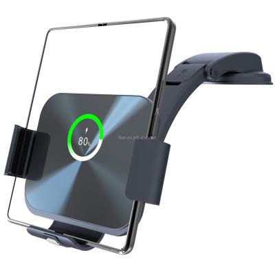 China Dual 15W Patent S3 kc Wireless Coil Charger Clam FOD Air Vent Car Auto Fast Wireless Charger For Samsung Z Fold 3 For Xiaomi MI Mix Fold for sale