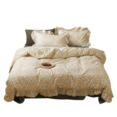 China Nordic best low price design bed linen four-piece water wash special bedspread china for sale