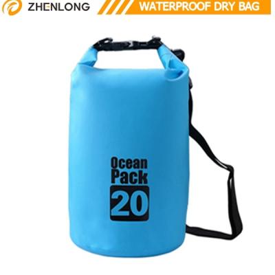 China 2017 New Design 25L PVC Waterproof Backpack Dry Bag With Custom Logo for sale