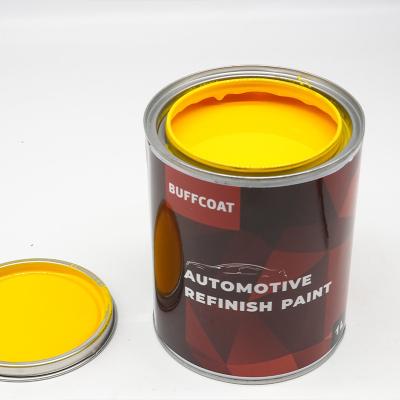 China Goedkope automobiel verfcoating 1K citroen geel Goedkope touch-up jas Te koop