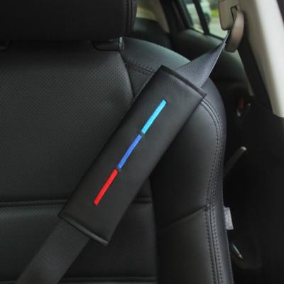 China Seat Belt Universal Faux Leather Epaulet Comfortable Car Interior Decoration Car Cushion Harness Driving Pad for sale