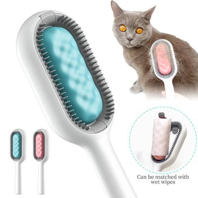 China Sustainable Cleaning Exfoliating Comb groomingtools CatsNewgroomingtools Pet Shedding Comb for to Remove Floating HairPet Combs for sale