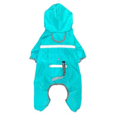 China Sustainable Pet Apparels Waterproof Reflective Dog Raincoat Outdoor Clothes for sale