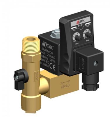 China JORC Hotels Electronic High Pressure 40 Bar Timer Automatic Drain With Solenoid Valve For SCHULZ Dryer for sale