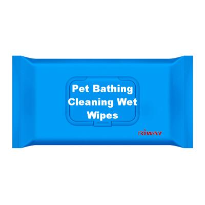 China Disposable Cleaning Pet Bathing Wipes / Wet Cleaning Towels / Antibacterial Cloths Pet Wipes for sale