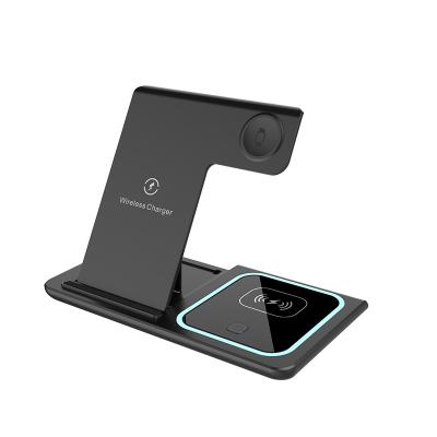 Chine Chargeur sans fil rapide multifonctionnel de 15 Watt Chargeur de bureau portable Magsafe 3 en 1 Noir et blanc à vendre