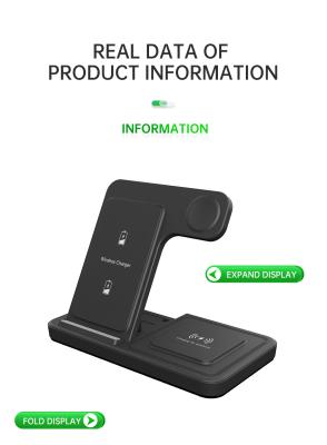 China 2025 Wireless Fast Charger T288 Mobile Phone Charger Bracket Charging 15w/10w Dual Interface Stand Charger For Iphone And Samsung for sale