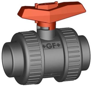Chine GF 375 Union Ball Valve PVC-U/EPDM GB Standard d63 & d75 Tailles Solution de contrôle des fluides industriels résistant à la corrosion à vendre