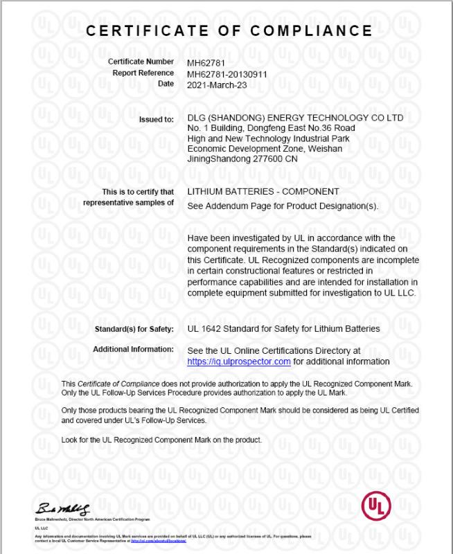 UL - Shanghai Pytes Energy Co., Ltd.