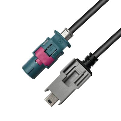 China HSD (Z Code) to Mini B USB Cable for Automotive Ethernet Connectivity for sale