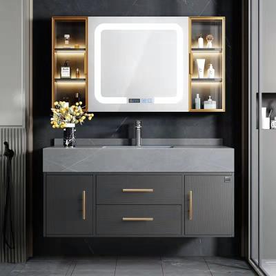 Chine Unité de salle de bain en bois massif 600 mm avec miroir à vendre
