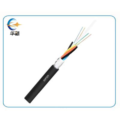 China GYFTZY 2-288 Core External Fibre Optic Cable Waterproof Structure Fire Resistance for sale