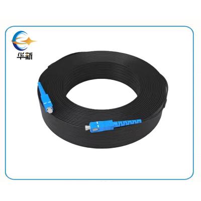 China 1-2 Fiber Optical Pre Connectorized Drop Cable LSZH Length Customized for sale