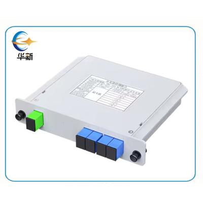 China FTTH Optical Fiber PLC Splitter 1*2 1*4 1*8 1*16 1*32 1*64 With SC Connectors for sale