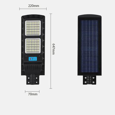 China waterproof IP65 outdoor use solar led street light ABS material integrated all in one led solar system led light 200w for sale