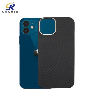 China Caixa fina de papel do telefone de para o iPhone 12 12 pro com anel do metal à venda